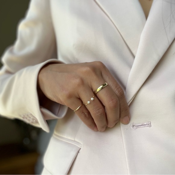 Plain gold ring (gold plated) size 7 - Picture 4 of 6